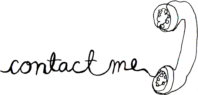 "contact Me" In Phone Cord Cursive - Contact Me With Questions (759x314), Png Download