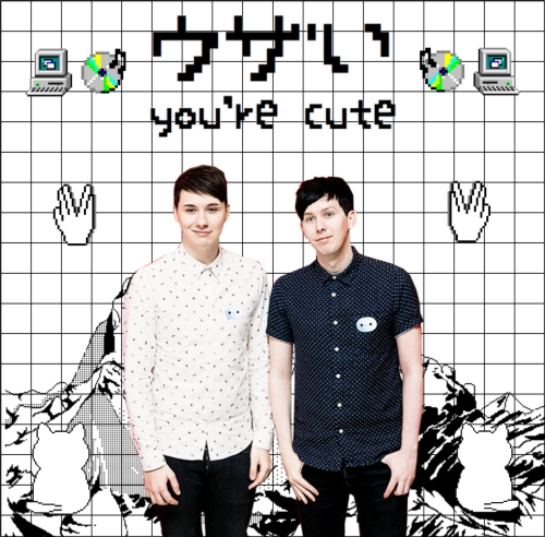 Amazingphil, Danisnotonfire, British Youtubers, Emo - Illustration (500x492), Png Download