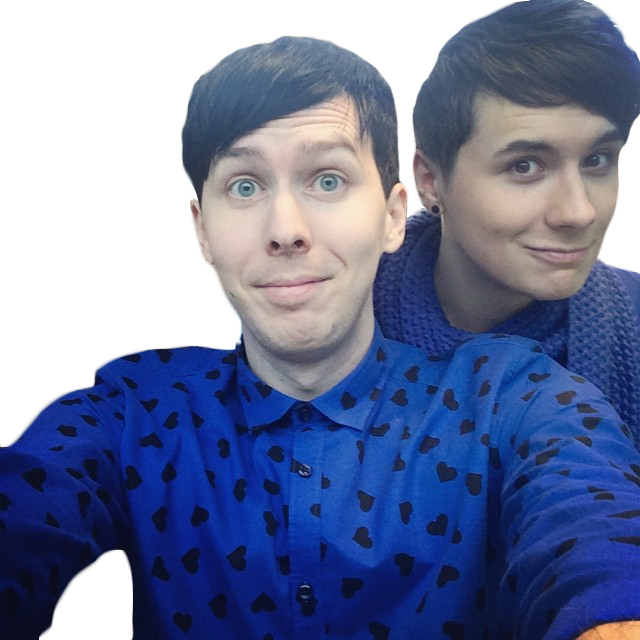 Image Black And White Download Dan And Phil Pngs Thanks - Dan Howell And Carrie Fletcher (640x640), Png Download