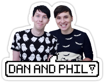 Dan And Phil By Neysalovescats - Png Dan And Phil (375x360), Png Download