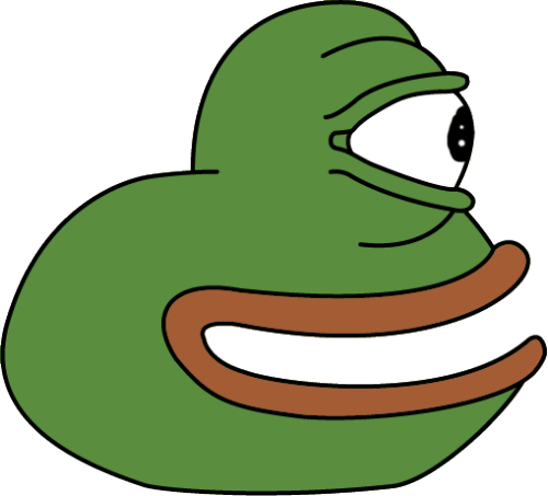 Pepe The Frog From Side (500x453), Png Download
