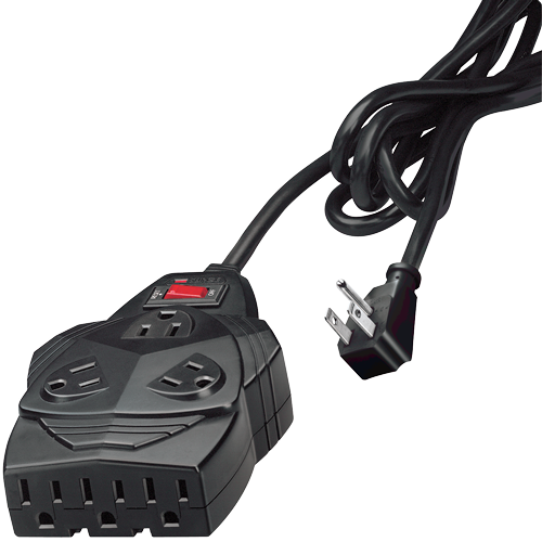 Mighty 8 Surge Protector With Phone Protection - Fellowes 99090 Mighty 8 Surge Protector (500x500), Png Download