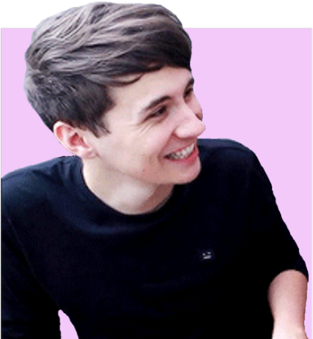 Free Phil Lester Hobbit Hair - Dan And Phil (500x500), Png Download
