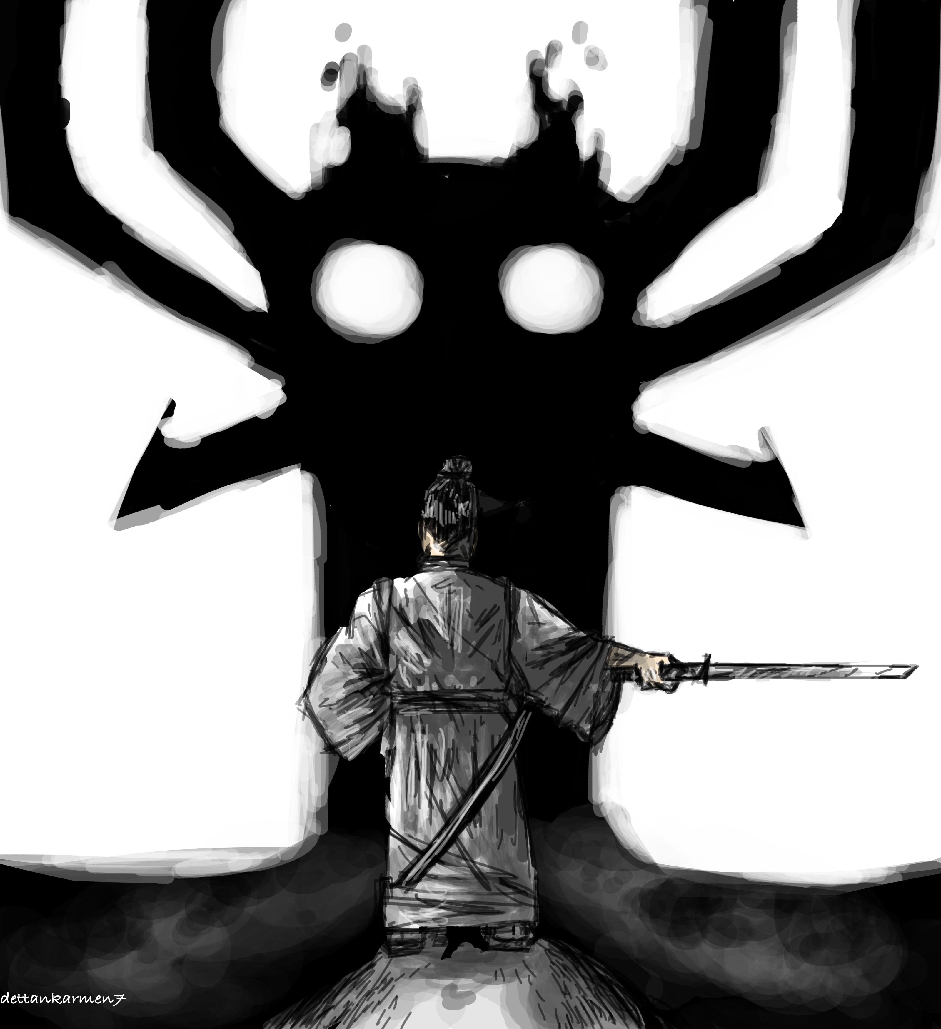 Samurai Jack By Dettankarmen7 - Art (3200x3500), Png Download