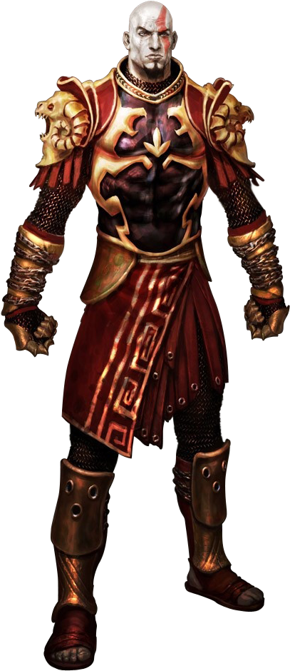 Kratos Transparent Png - God Of War Png (413x945), Png Download