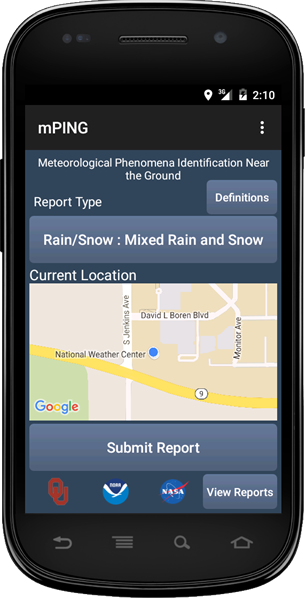 Mping Weather App Goes Global - Citizen Science (306x600), Png Download
