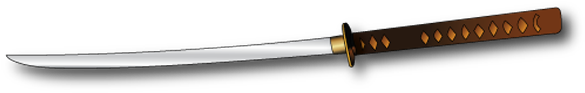 Katana Png - Samurai Sword Photoshop (600x600), Png Download