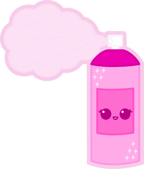 Can Hairspray Bottle - Draw A Hair Spray (466x547), Png Download