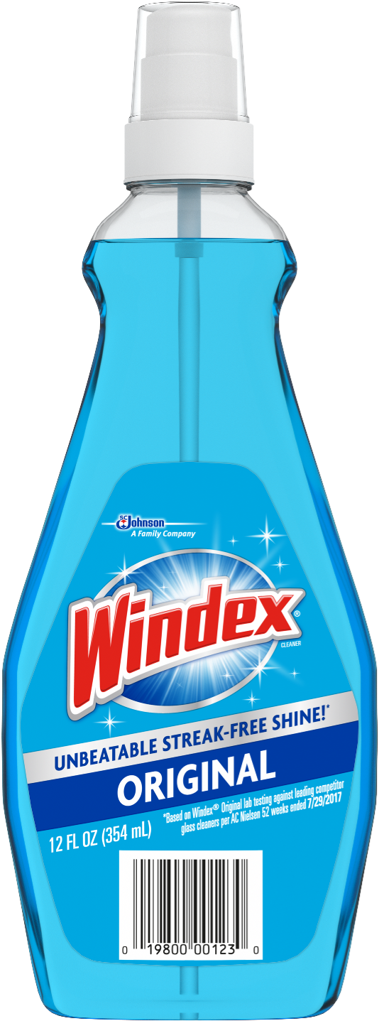 Windex® Original Glass Cleaner 12 Oz - Windex Original Glass Cleaner, 2 Count (1500x1500), Png Download