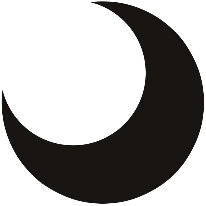 Half Moon Png Transparent - 家紋 半月 (700x700), Png Download