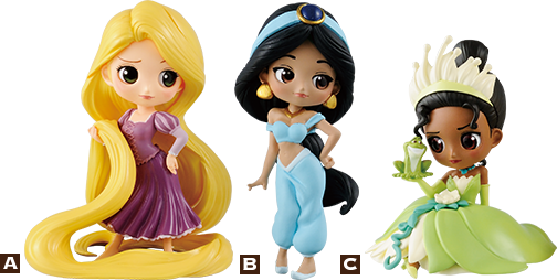 Banpresto Tiana The Walt Disney Company Princess Jasmine - Q Posket Disney Petit Vol 3 (504x254), Png Download