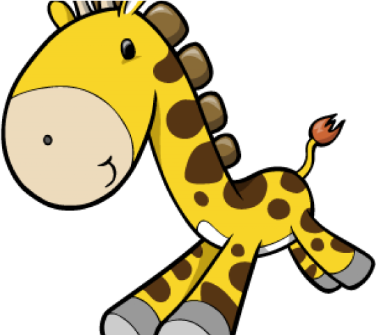 Cute Cartoon Giraffe (640x480), Png Download
