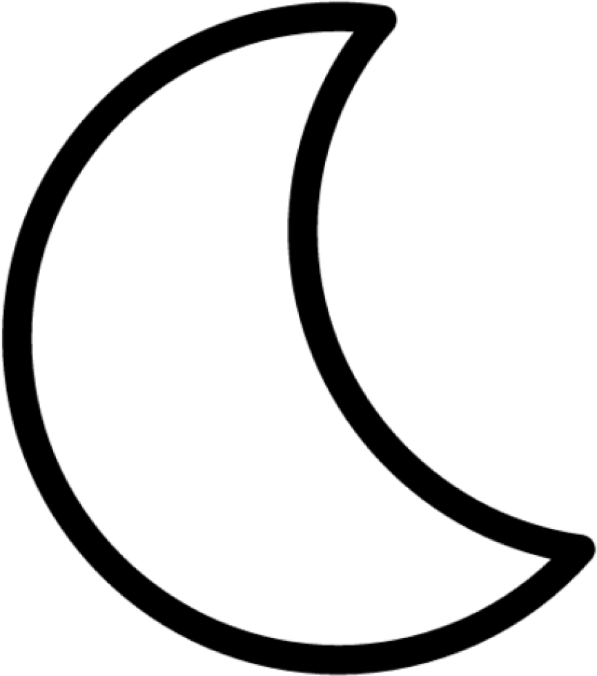 Half Moon - - Draw A Half Moon (866x980), Png Download