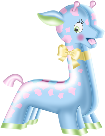 Baby Giraffe * - Clip Art (389x500), Png Download
