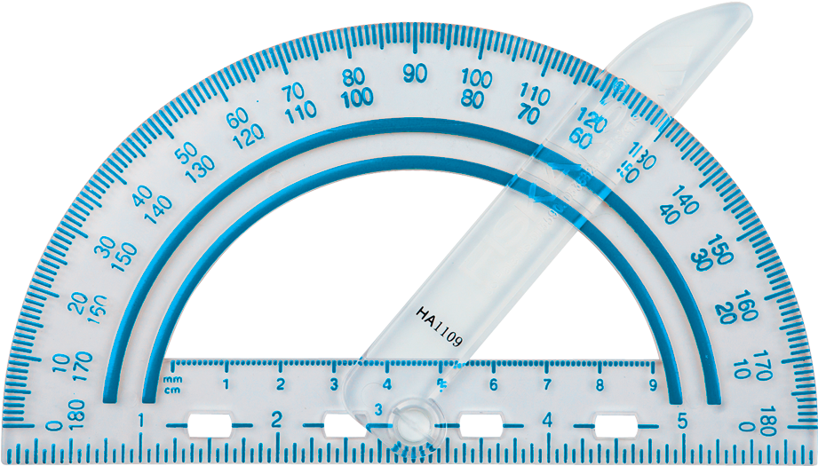 Protractor With Swing Arm (1024x817), Png Download