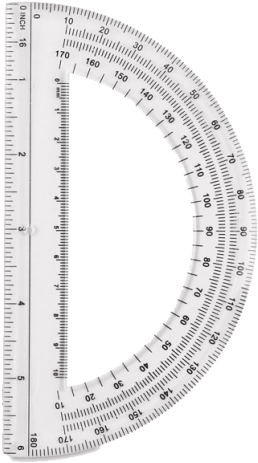 Protractor - Circle (287x480), Png Download