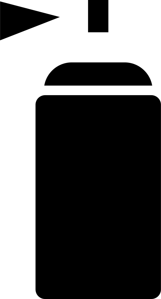 Paint Spray Can Outline Comments - Aerosol Paint (528x980), Png Download