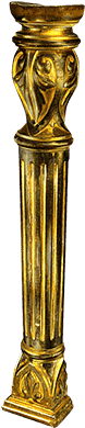 Goldene Säule (480x440), Png Download