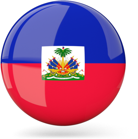 Illustration Of Flag Of Haiti - Haiti Flag Round (640x480), Png Download