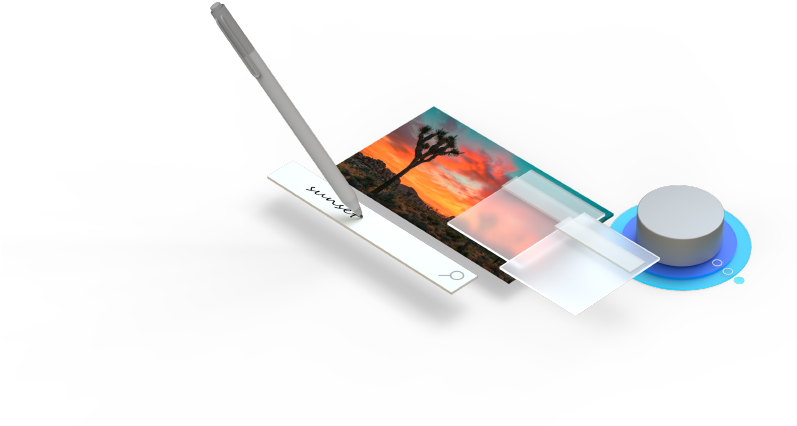 An Abstract Composition Of Input Ui, With A Surface - Smartphone (1600x600), Png Download