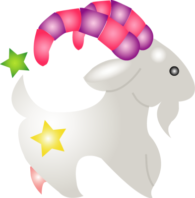 Capricorn Cliparts - Cute Capricorn Png (393x400), Png Download