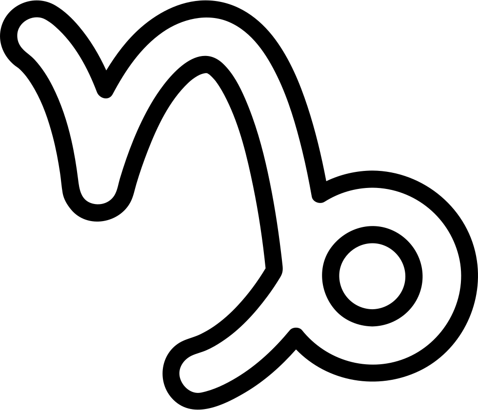 Capricorn Comments - Capricorn Icon White (980x842), Png Download