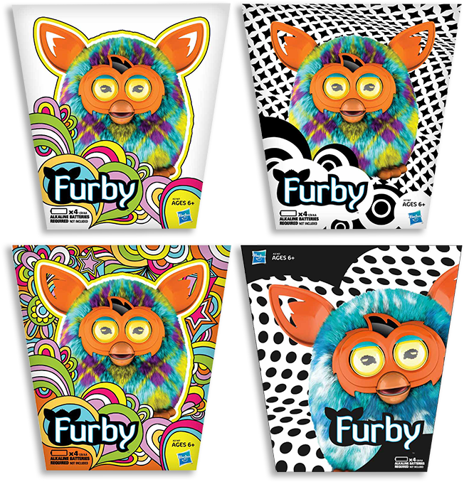 Furby Packaging 101012-8 - Furby - Yellow And Teal (900x700), Png Download