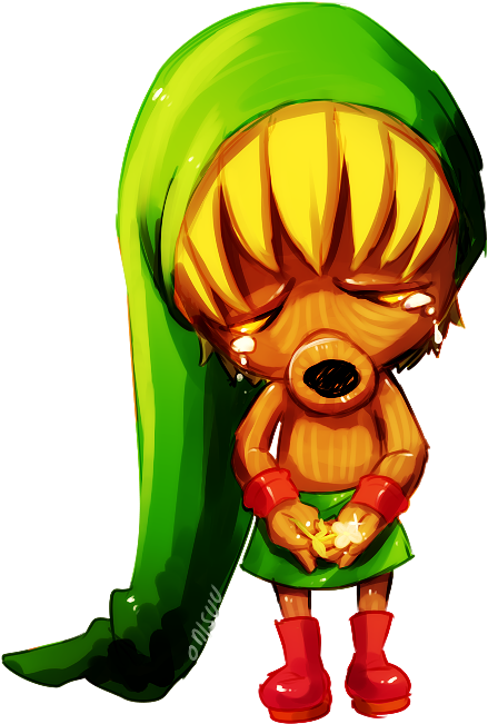 Majora's Mask Deku Link By Onisuu On Deviantart - Majora's Mask Deku Link (550x695), Png Download