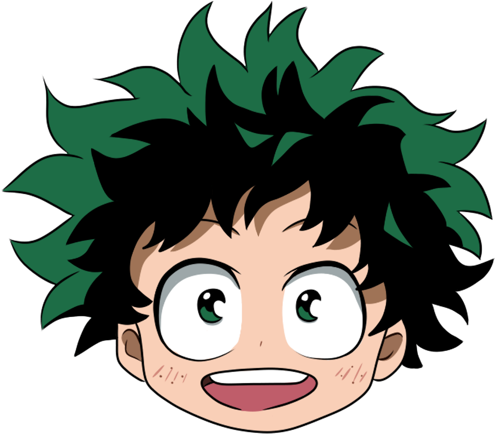 Artworkhere's A Little Kid Deku Portrait I Made - My Hero Academia Discord Emoji (1024x1024), Png Download
