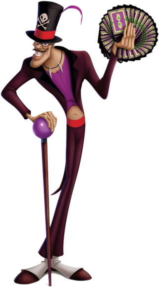 Antagonists - Princess And The Frog Dr Facilier (350x602), Png Download