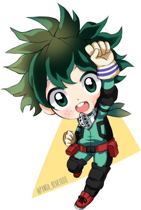 Chibi - Deku My Hero Academia Chibi (600x799), Png Download