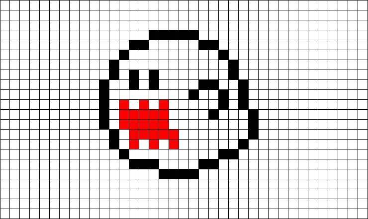 Dibujos En Cuadricula De Mario (740x441), Png Download