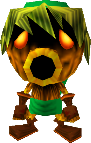 U Link - Legend Of Zelda Majora's Mask Deku Link (298x468), Png Download