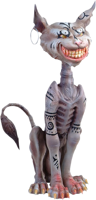 Cheshire - American Mcgee Cheshire Cat (327x677), Png Download