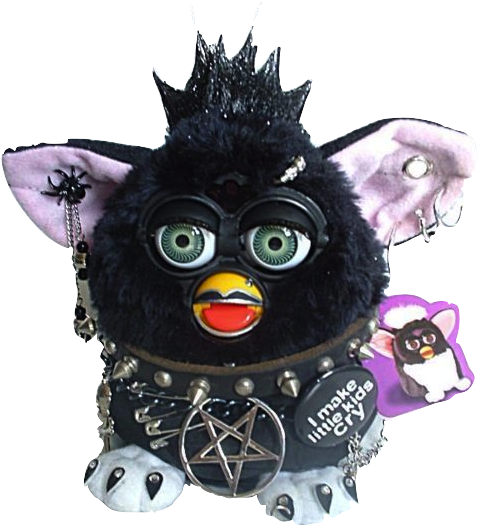 U R Safe Do Not Be Afraid - Goth Furby (500x667), Png Download
