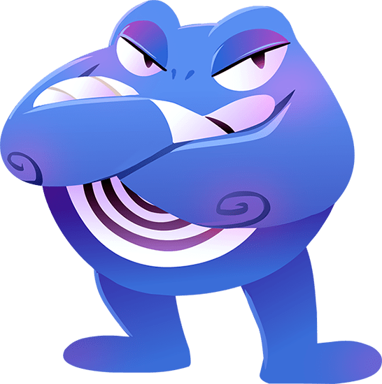 Poliwag Evolution By Kuitsuku - Poliwrath Deviantart (546x550), Png Download