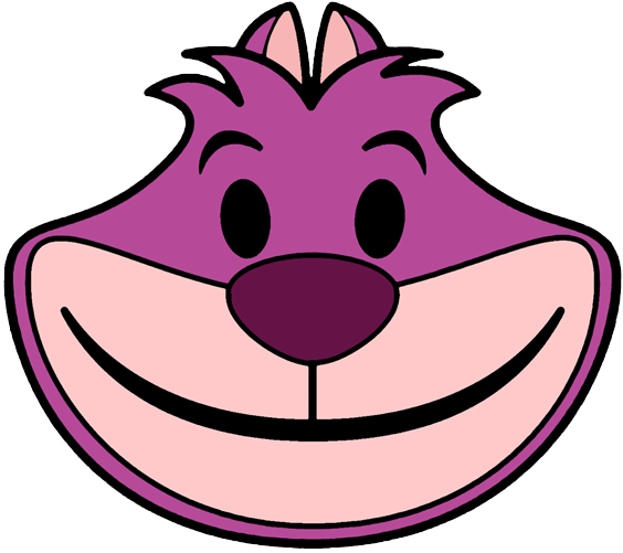 Alice White Rabbit Mad Hatter Cheshire Cat - Disney Emoji Cheshire Cat (564x501), Png Download