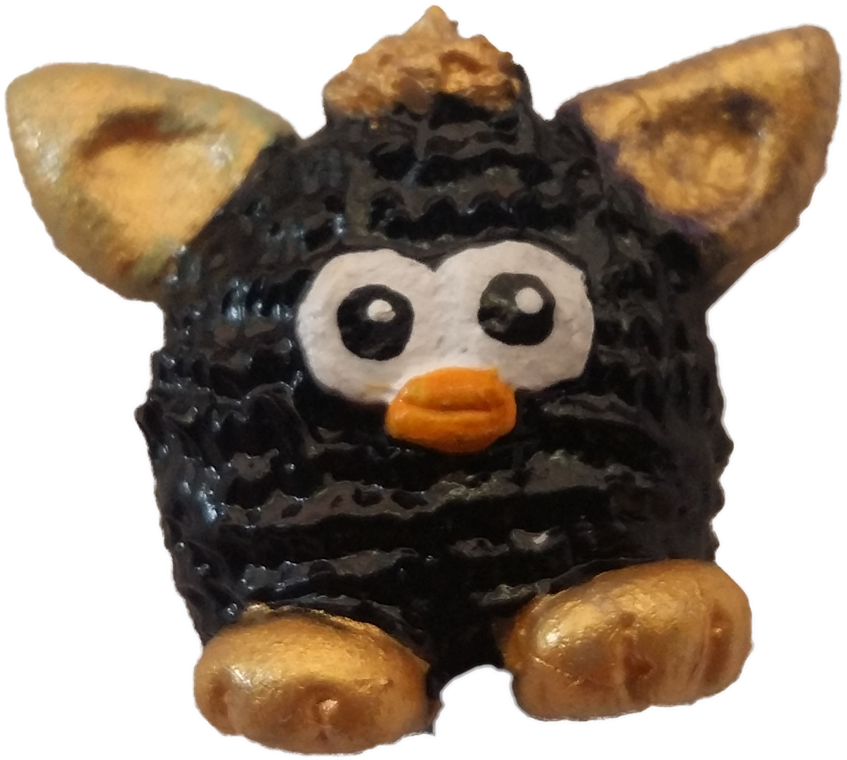 Furby Charm, Necklace, Dije De Furby, Polymer Clay - Stuffed Toy (1444x1328), Png Download
