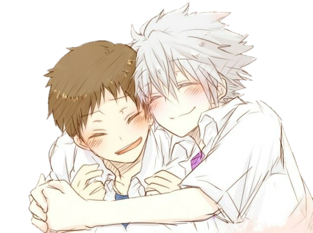 Evangelion Sticker - Cute Shinji And Kaworu (640x487), Png Download