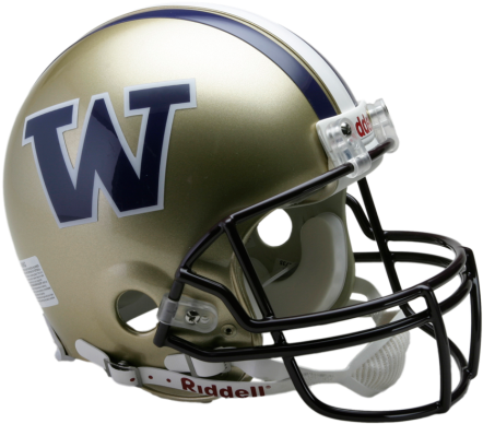 Washington Huskies Full Size Authentic Proline Ncaa - New England Patriots Helmet (475x429), Png Download