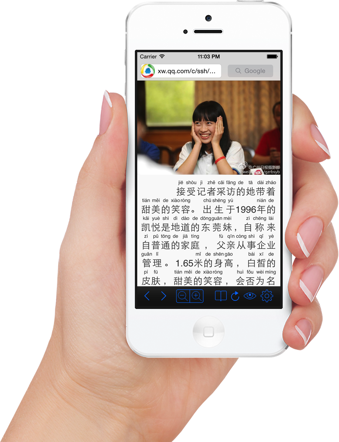Iphone 6 In Hand Png - Weatherflow Wfano-01 Wind Meter For Smart Phones (1156x1508), Png Download