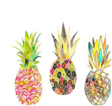 Tumblr Pineapple Png - Pineapple Watercolor (500x500), Png Download