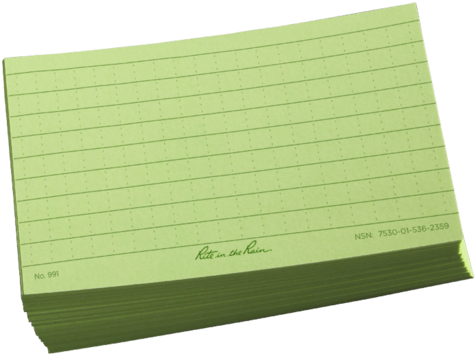 Download Index Cards 100/pk - Green Index Card | Transparent PNG