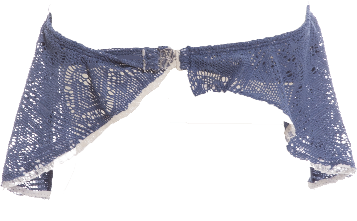 Romantics Frill Bikini Top In Blue - Bikini (1904x1094), Png Download