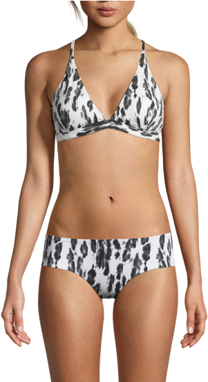 Triangle Bikini Top - Bra (385x550), Png Download