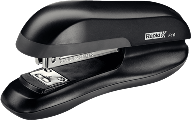 Stapler Drawing Bottom Graphic Transparent Stock - Rapid F16 20 Sheets Stapler Black (440x330), Png Download