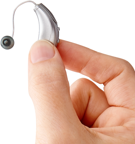 Made For Iphone Receiver In Canal Hearing Aid In Hand - Iphone Hearing Aid (500x500), Png Download