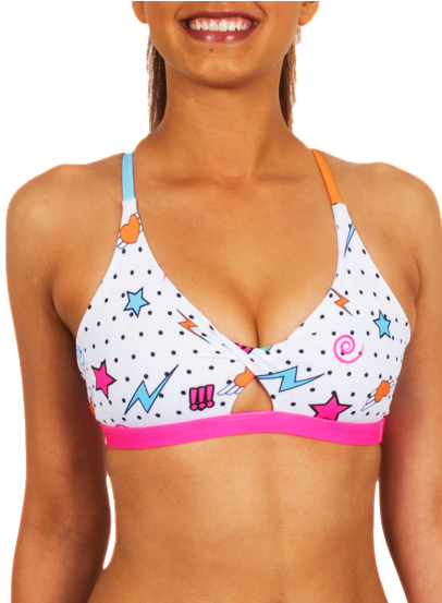 Bikini Twist Top Zumo - Pow Kazam (417x552), Png Download