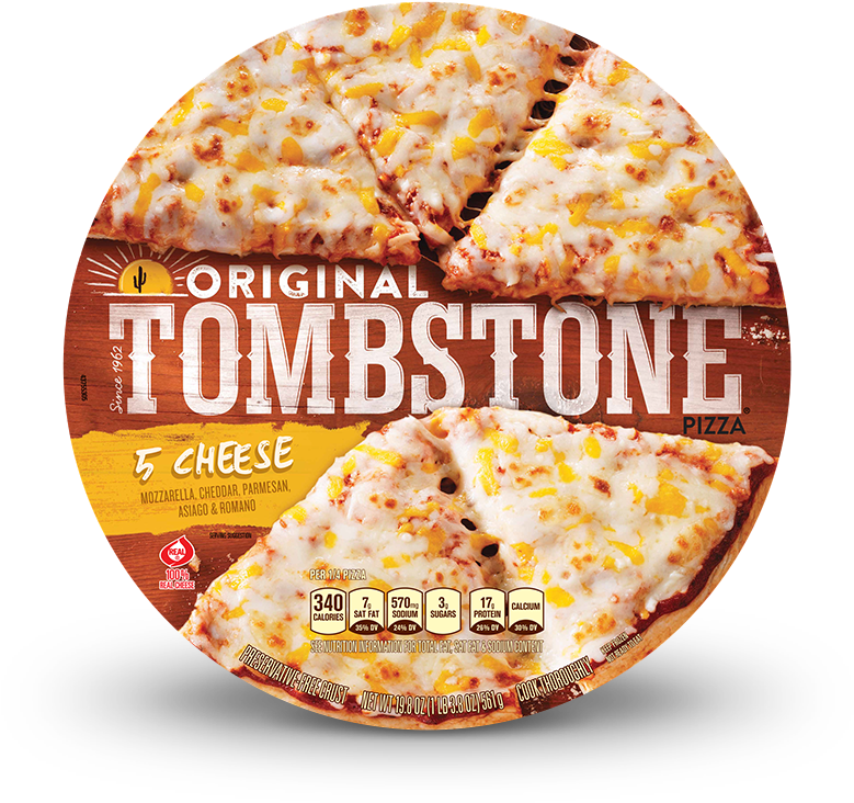 Frozen Pizza Png - Tombstone Cheese Pizza (780x779), Png Download