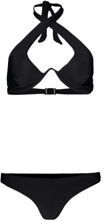 Nasty Gal Halter Bikini Set, £20 - Swimsuit Bottom (613x920), Png Download